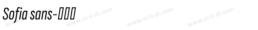 Sofia sans字体转换